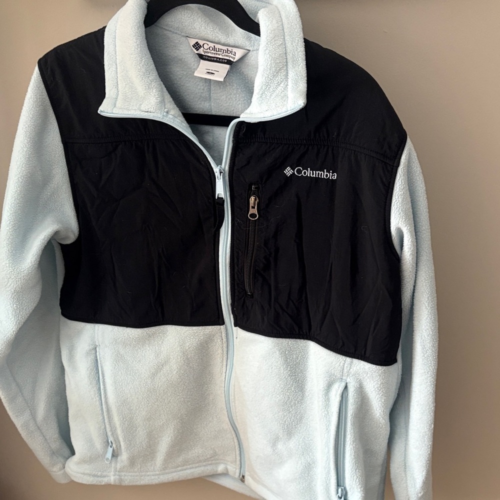 Columbia Black and Light Blue Jacket